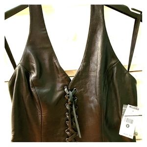 Womans Leather top Size Medium